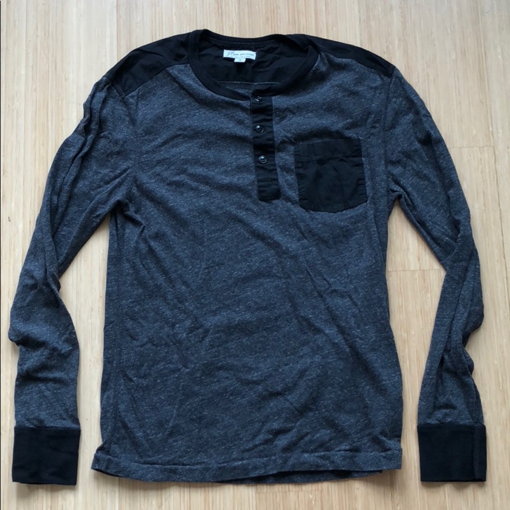 J. Crew black cotton knit tee
